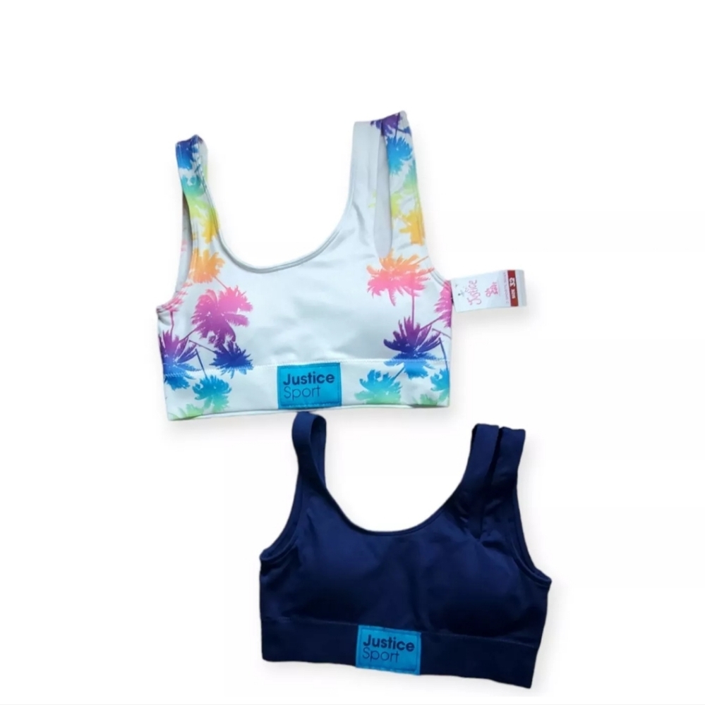 Justice Girl's Sports Bra 2 Pack Size 32